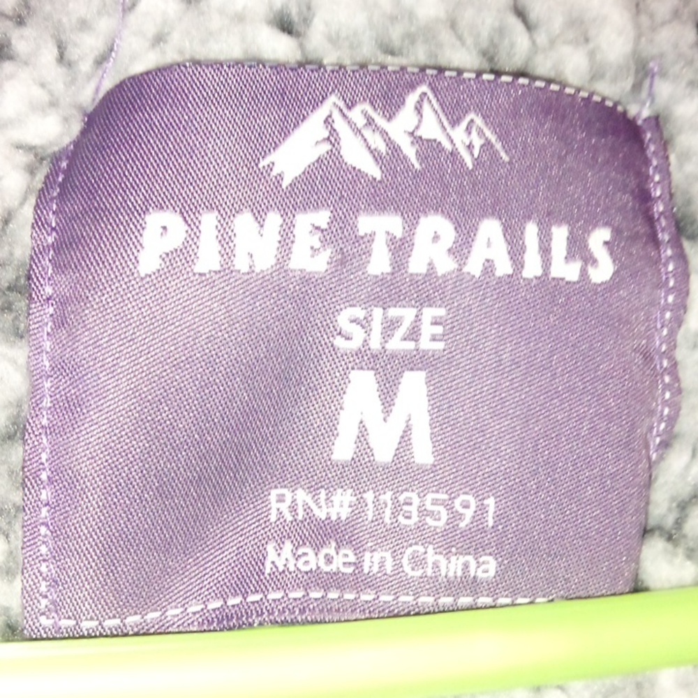 Grey Winter Weather NO HooD long sleeve zip-up sweatshirt @Size:M *See pics PLZ* - Picture 4 of 4